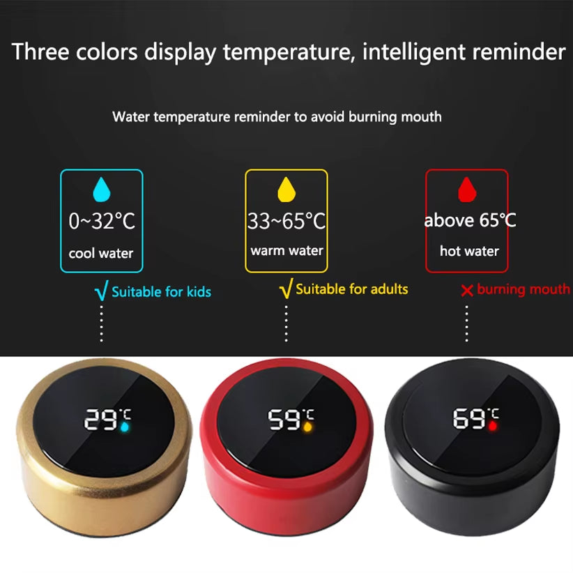 500ML Smart Thermos Water Bottle Stainless Steel Insulation Touch Intelligent Temperature Display Vacuum Flasks Cup Digital Mug