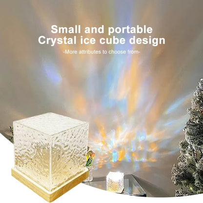 16 Colors Ocean Wave Projector Light Water Ripple Night Light Mood Lighting Ambient Cube Luminorthe Bedroom Playroom Living Room