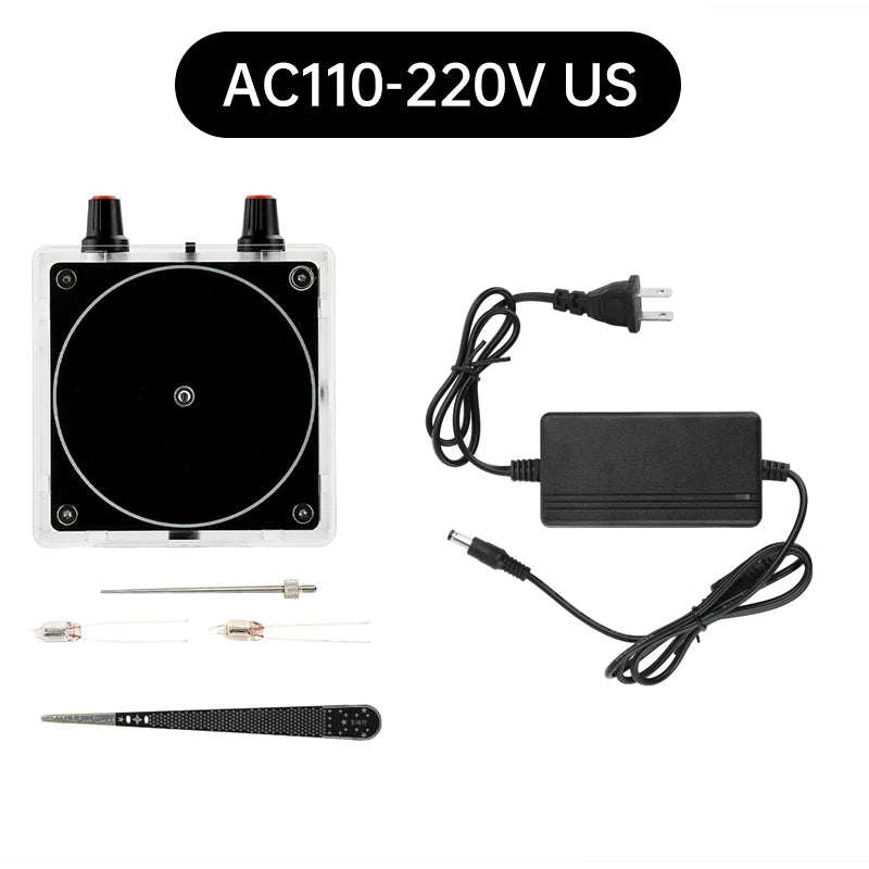 AC110-220V Input Dual Mode Music Tesla Coil Music Box Artificial Lightning Touchable Audio Input Bluetooth DIY Electronic Kit