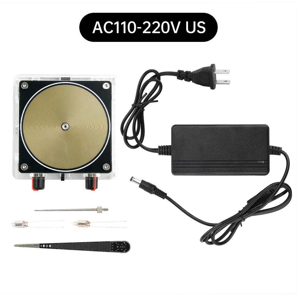 AC110-220V Input Dual Mode Music Tesla Coil Music Box Artificial Lightning Touchable Audio Input Bluetooth DIY Electronic Kit