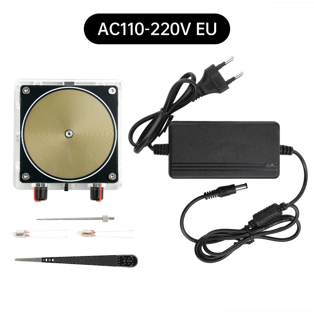 AC110-220V Input Dual Mode Music Tesla Coil Music Box Artificial Lightning Touchable Audio Input Bluetooth DIY Electronic Kit
