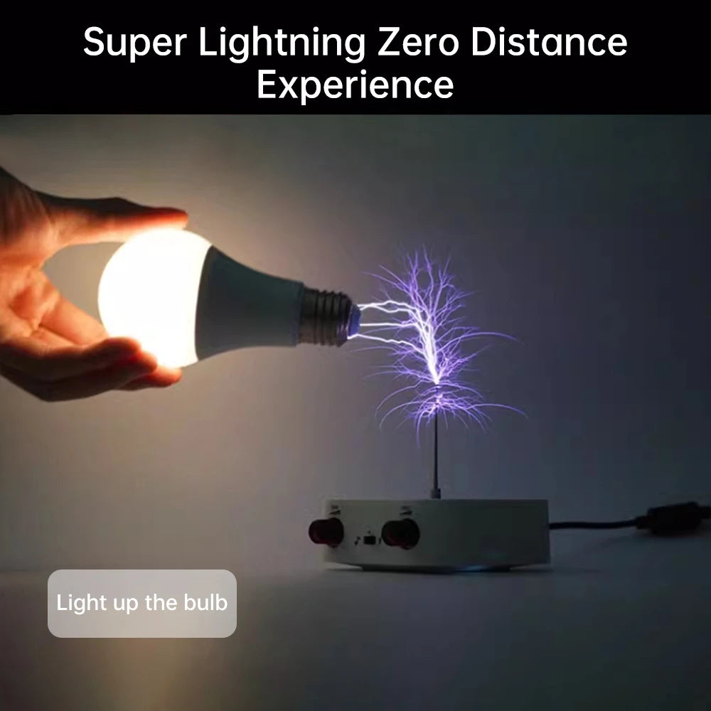 AC110-220V Input Dual Mode Music Tesla Coil Music Box Artificial Lightning Touchable Audio Input Bluetooth DIY Electronic Kit