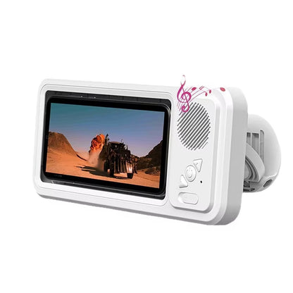 Waterproof Bluetooth Speaker Phone Holder for Touch Screen Shower Phone Case Mount Stand Handsfree Music Play Bath Gadget