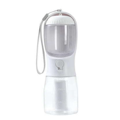 3 in 1 Travel Portable Dog Feeder Pet Water Dispenser Drinking Bottle Food Container with Poop Bag for Puppy Outdoor Walking