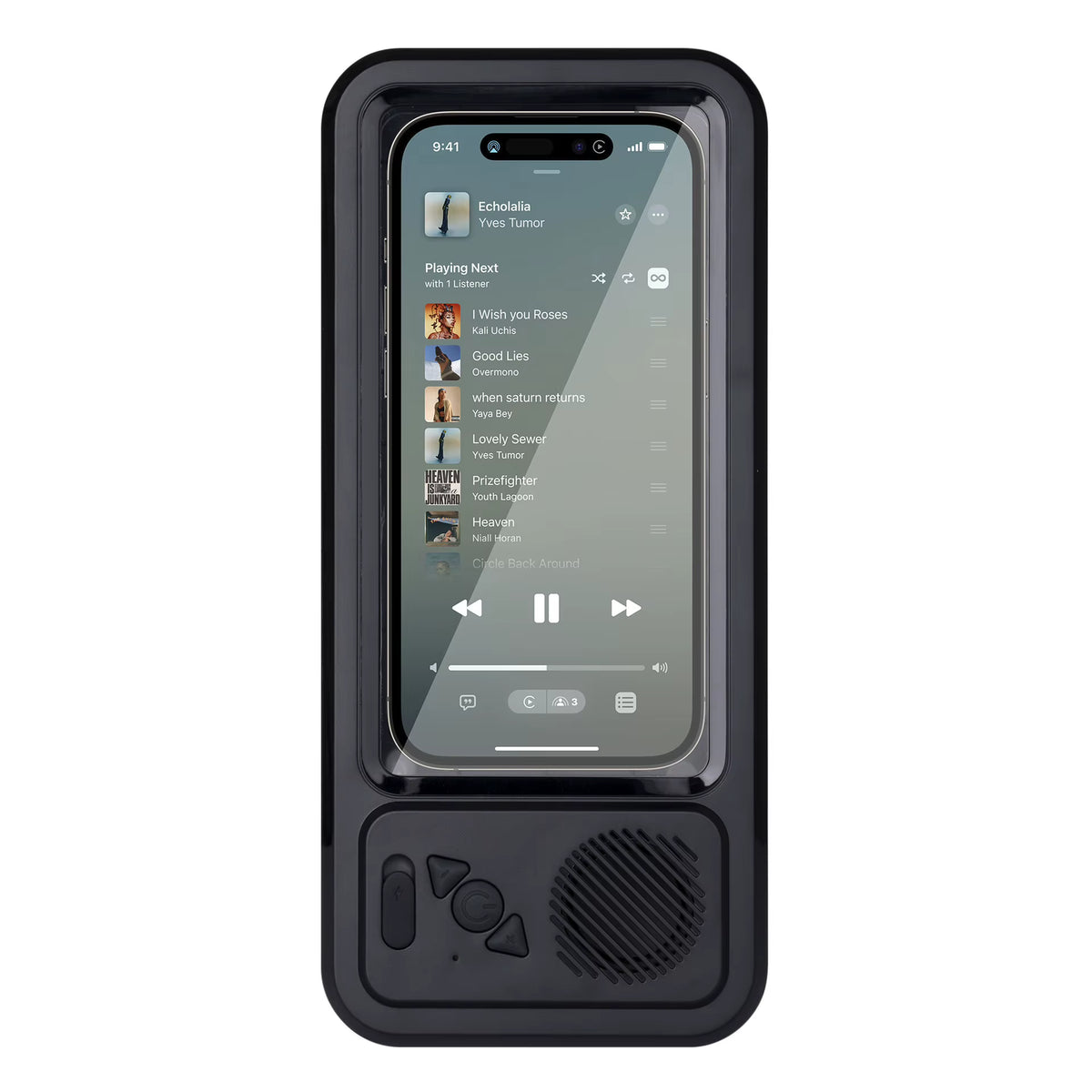 Waterproof Bluetooth Speaker Phone Holder for Touch Screen Shower Phone Case Mount Stand Handsfree Music Play Bath Gadget